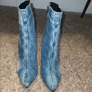 Stylish Denim Ankle Boots *New/Never Worn*